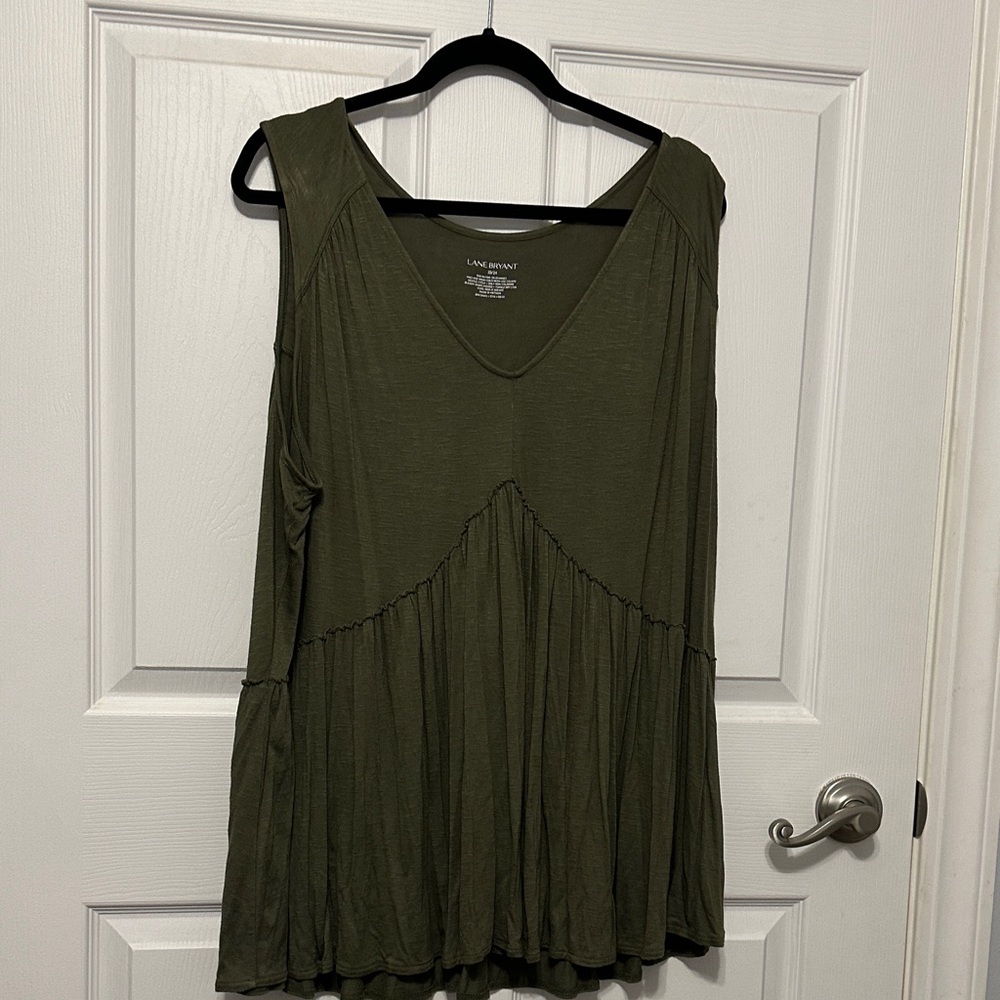 Lane Bryant Dark Green Women's Tank Top